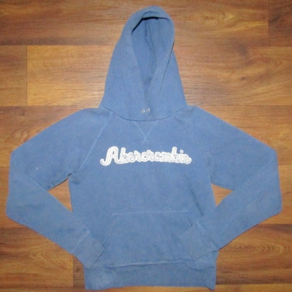 Abercrombie & Fitch Tops - Abercrombie & Fitch Blue Hoodie Size Small
